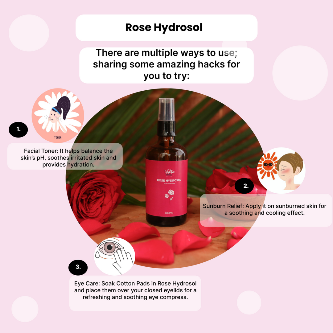 Rose Hydrosol I Pure Rose Water from Uttarakhand
