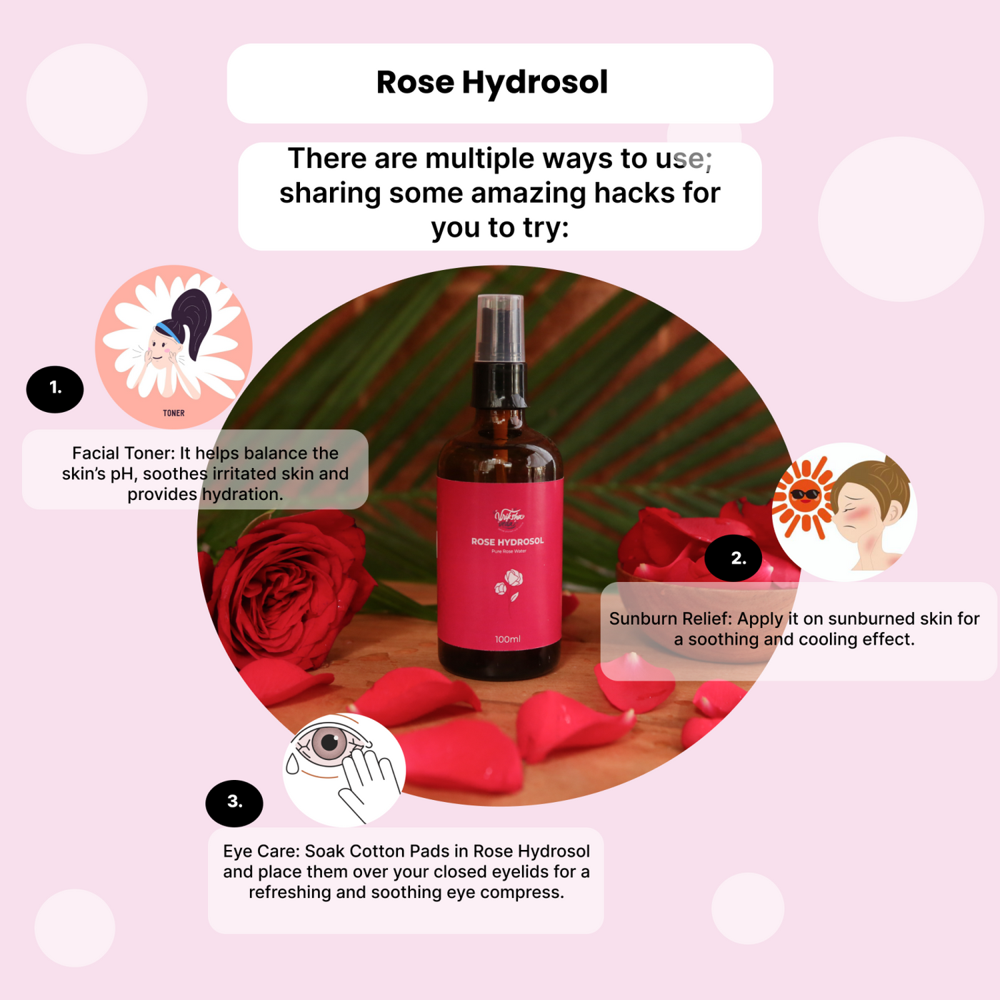 Rose hydrosol 100 ml