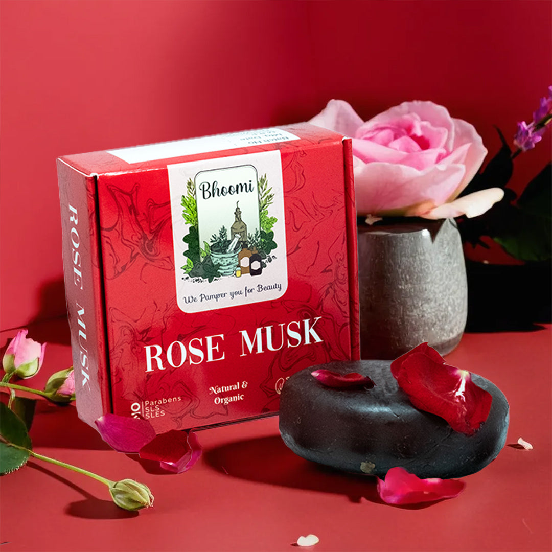 Bhoomi Herbal India ROSE MUSK HANDMADE SOAPS