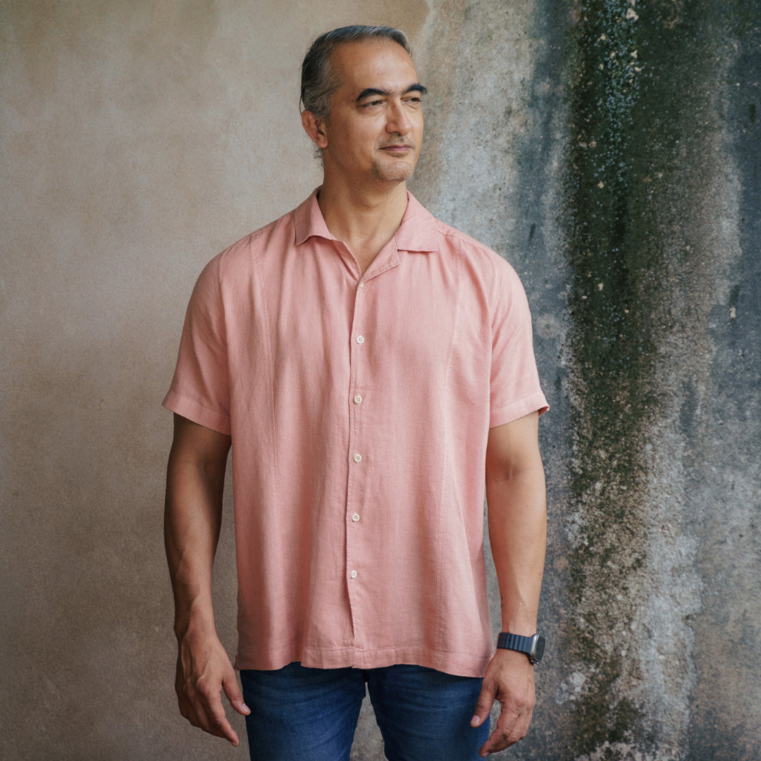 Islands Of Loom Rose Dust Organic Linen Men&