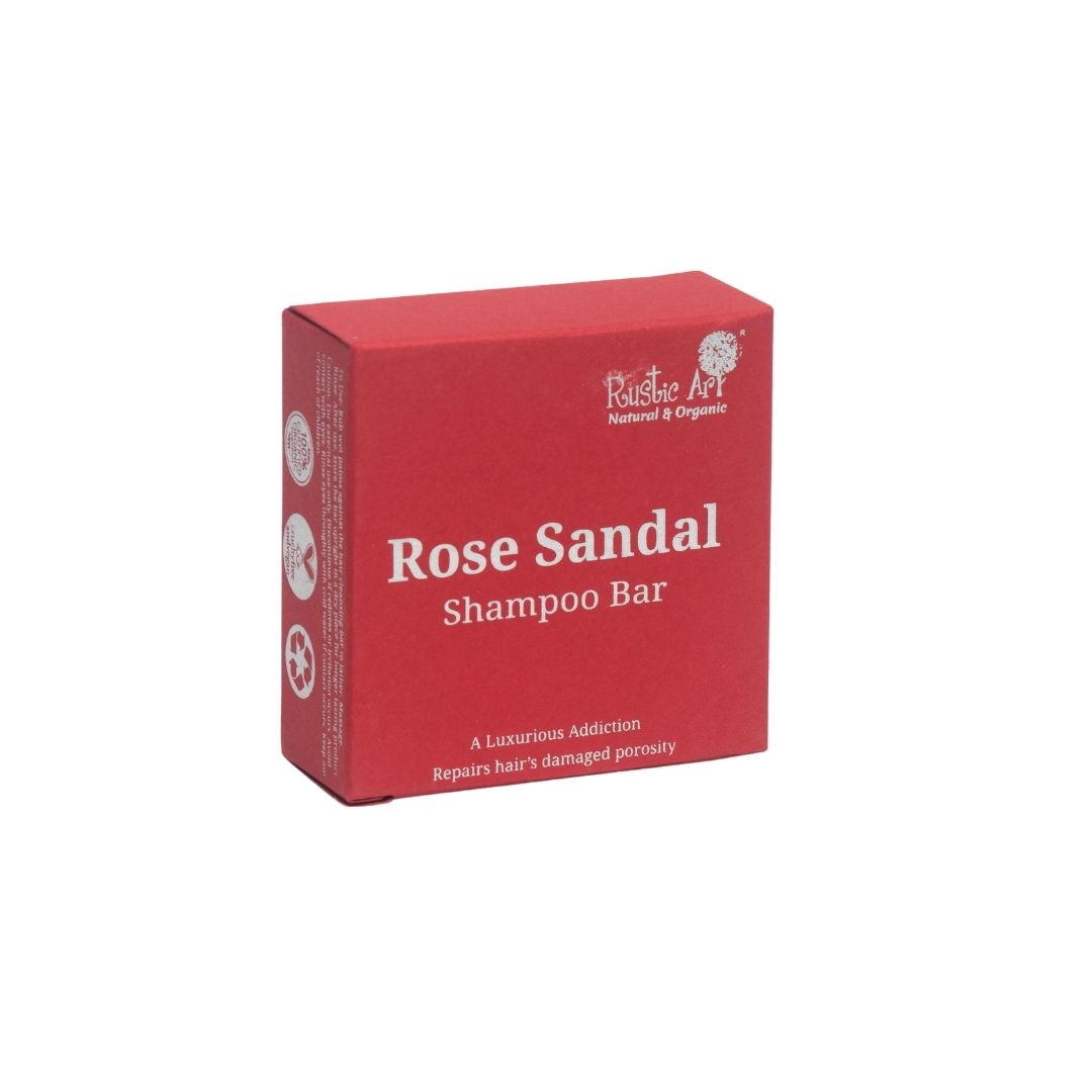 Rustic Art Rose Sandal Shampoo Bar (75g)