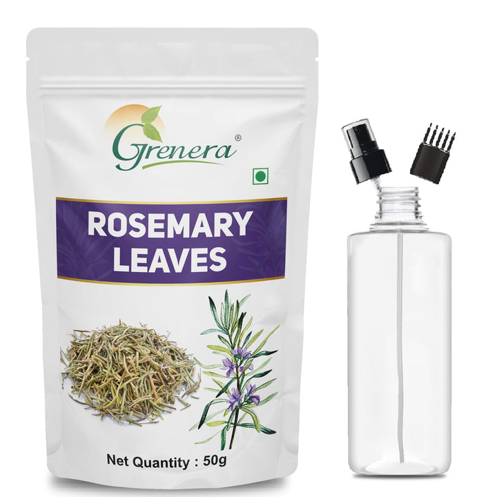 Grenera Rosemary Dried Leaves 50 grams, Premium Grade Rosemary for Seasoning, Tea and Hair, For Salads, Soups