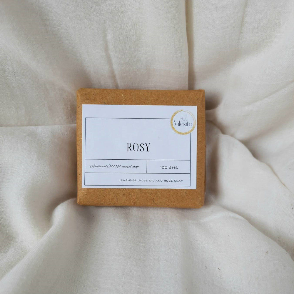 Studio Vilasita Rosy soap - rose oil, lavender & rose clay