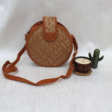 Buy ONEarth Round Shital Pati Sling Bag Online Suspire
