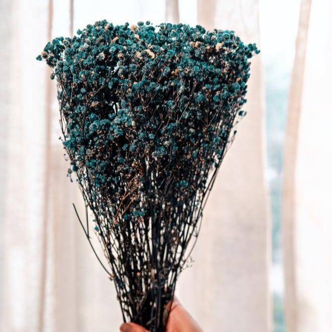 Artecasa Royal Blue Baby Breath Dried Flowers