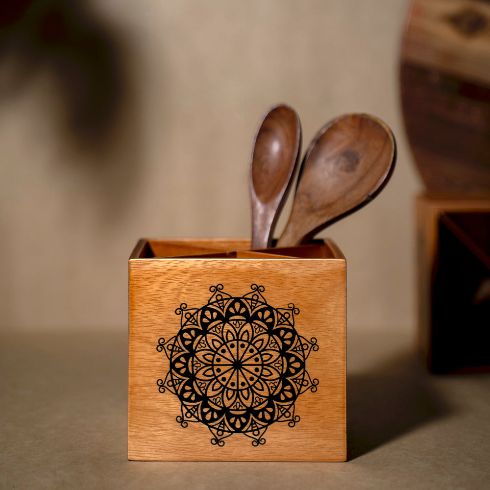 BambaiSe Wood Light Spoon Stand