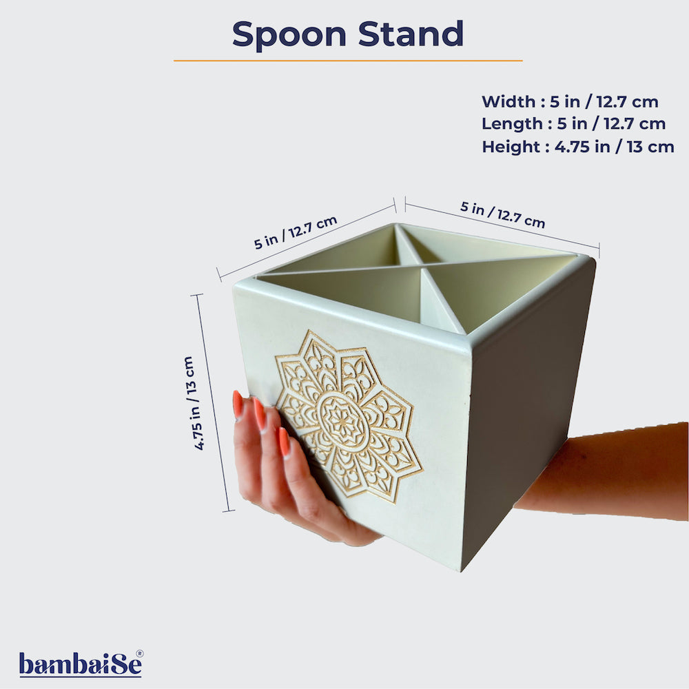 Ivory White Spoon Stand