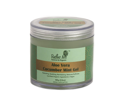 Rustic Art Aloe Vera Cucumber Mint Gel (100gm) PACK OF 2