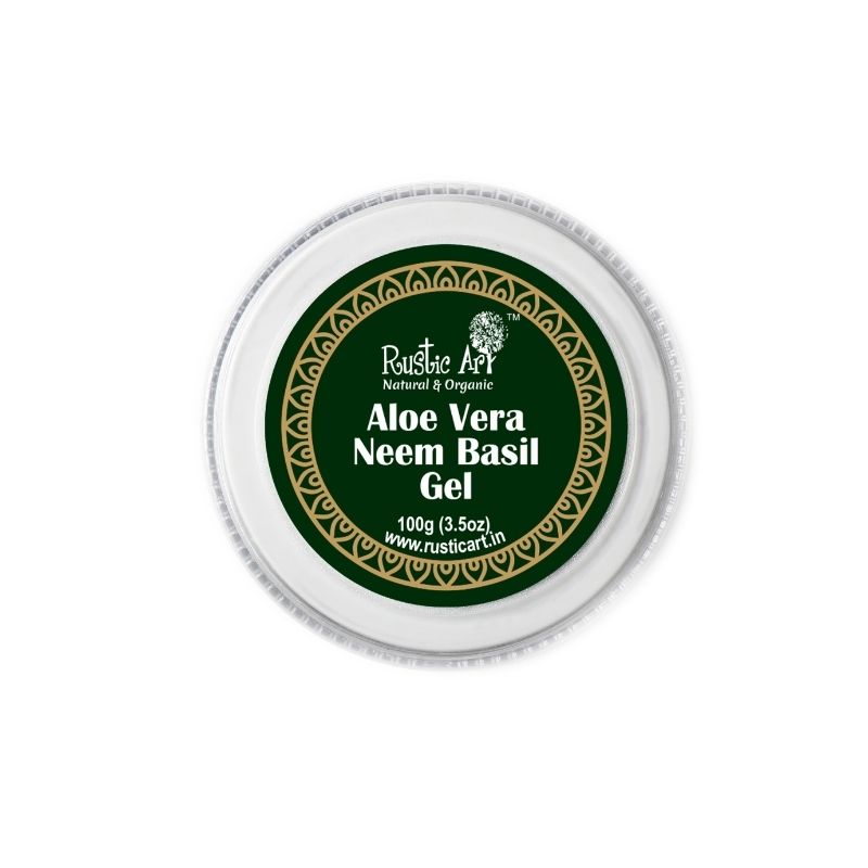 Rustic Art Aloe Vera Neem Basil Gel (100gm) PACK OF 2
