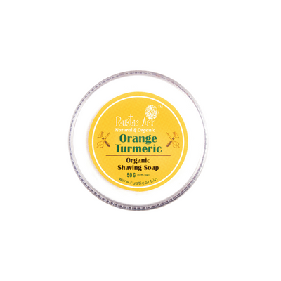 Rustic Art Orange Turmeric Shaving Soap (50gm) (pack of 2)