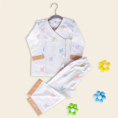 ADYA Doe - Nut Angrakha Kids Night Suit