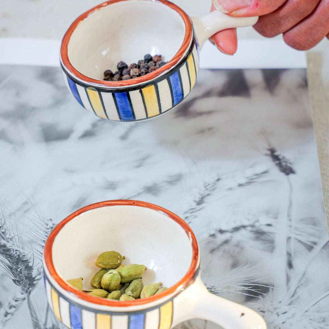 Mini chutney bowl set of 2 with handle - https://artecasa.in/