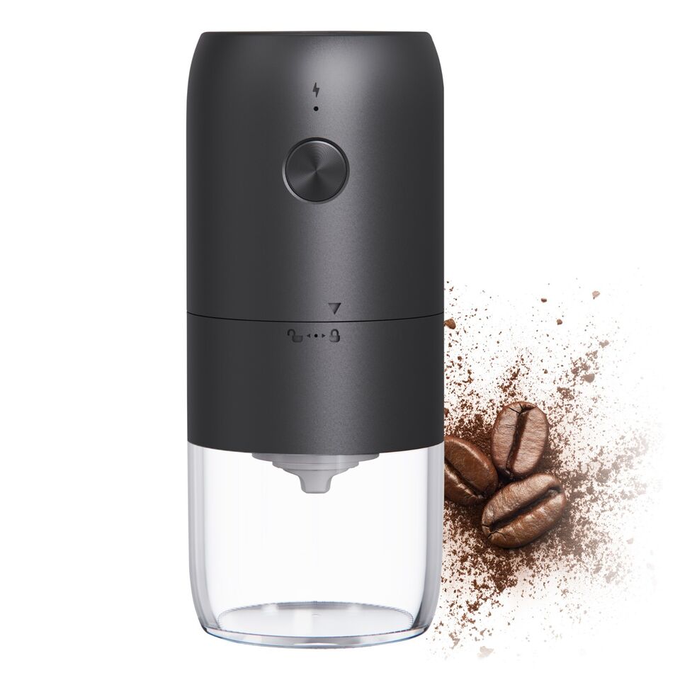 The Bean Co Roasters Electric Coffee Grinder | Powered by USB Plug-in Wire | with Cleaning Brush