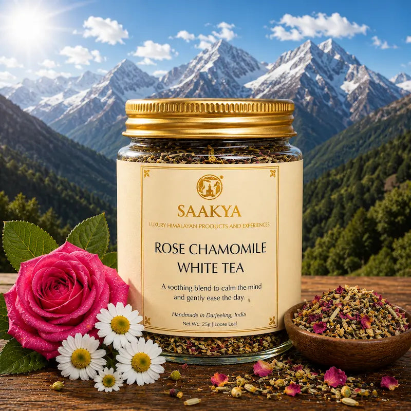 Saakya Rose Chamomile White Tea | Darjeeling Floral Blend | 25g