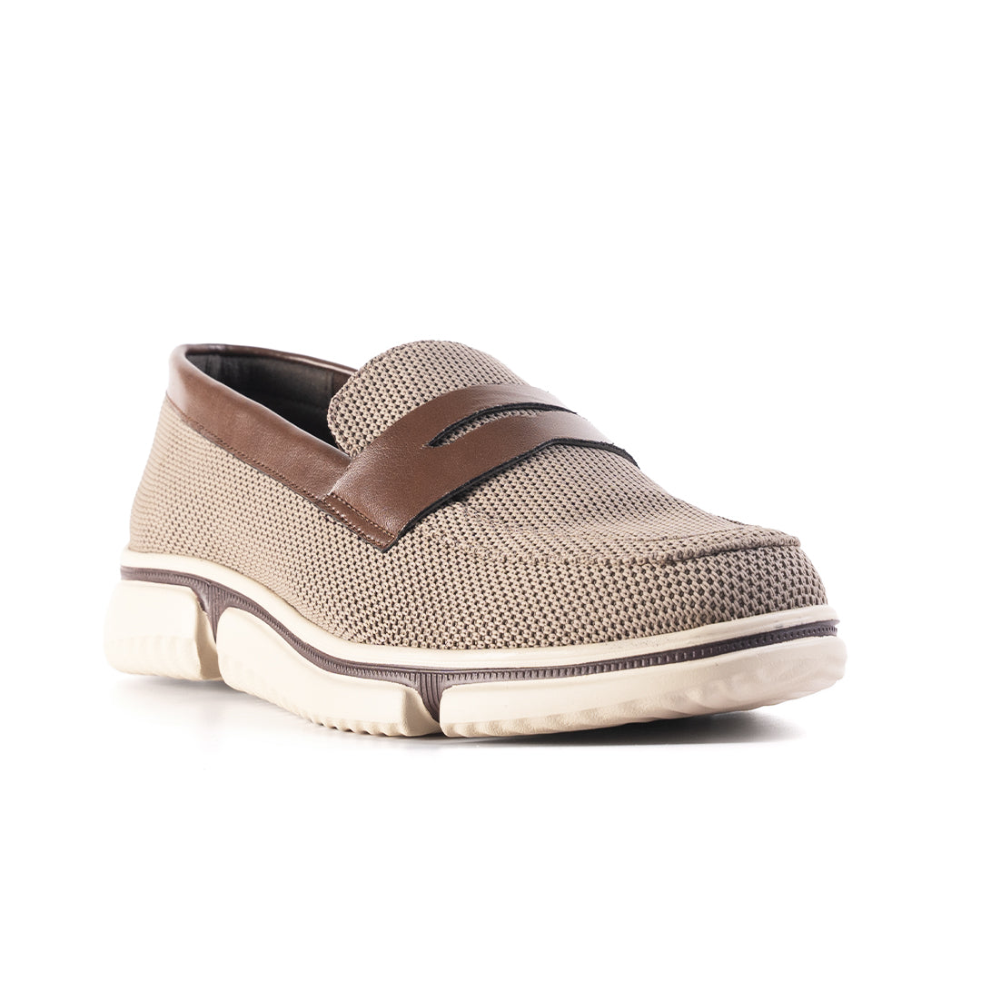 Monkstory Gravity Lift Supreme Comfort Mesh Slip-On Sneakers - Taupe Beige & Brown