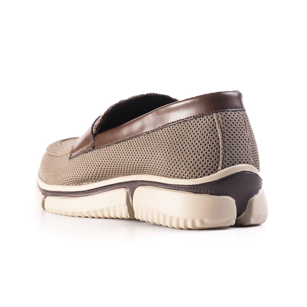 Monkstory Gravity Lift Supreme Comfort Mesh Slip-On Sneakers - Taupe Beige & Brown