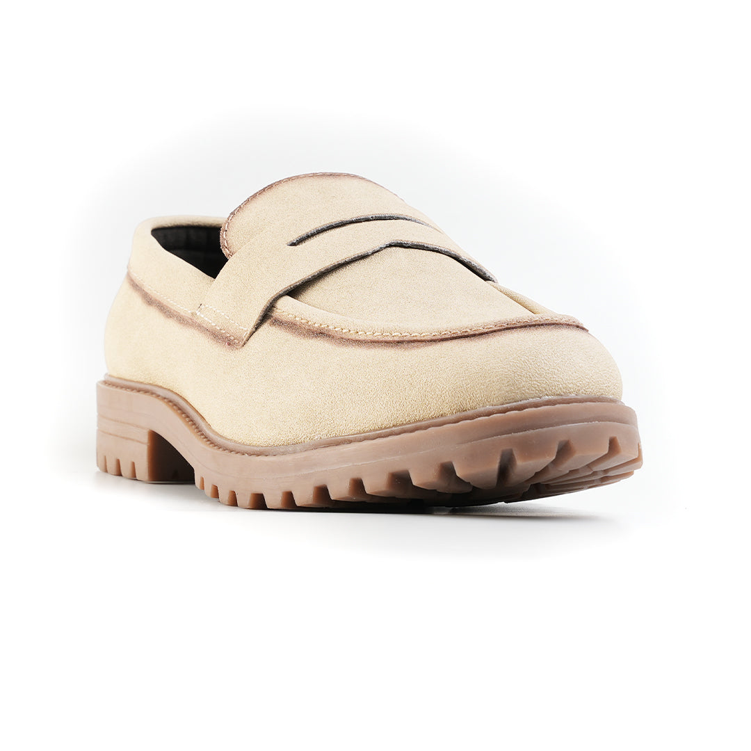 Monkstory Cosmopolitan Dune Penny Loafers  - Beige