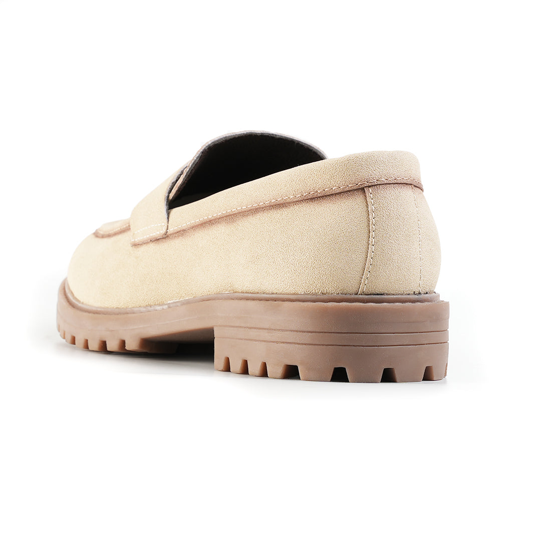 Monkstory Cosmopolitan Dune Penny Loafers  - Beige