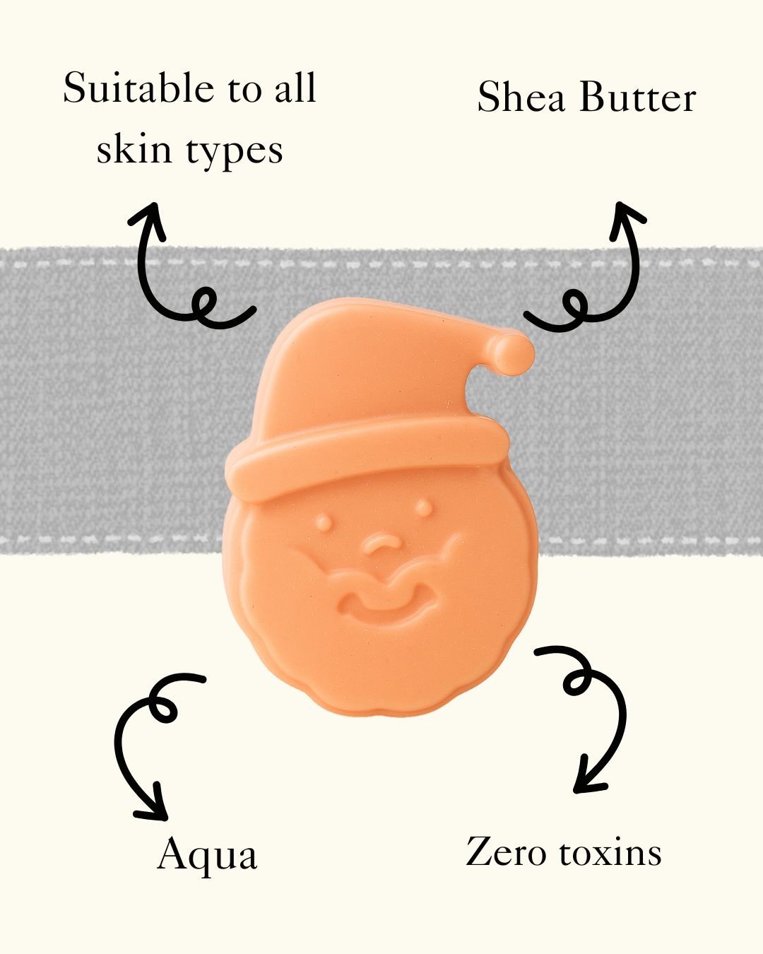 Sobek Naturals Christmas Santa Shape Shea Butter Kids Soap Sets