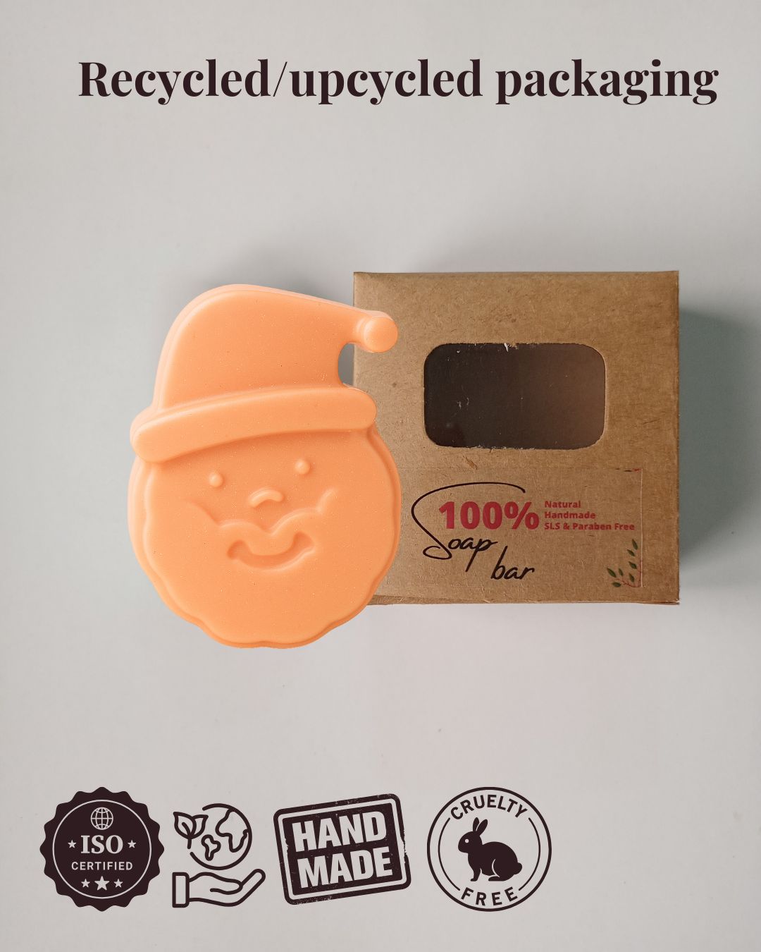 Sobek Naturals Christmas Santa Shape Shea Butter Kids Soap Sets