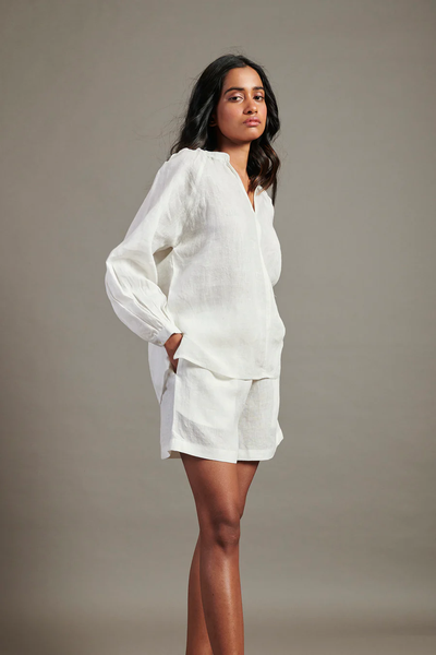 Taj Linen Billow Shorts Set