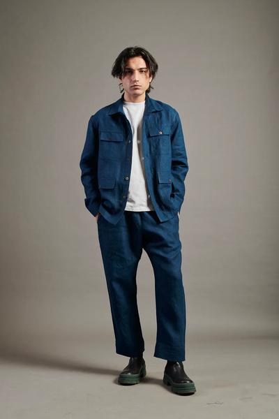 Indigo Linen Lounge Pants