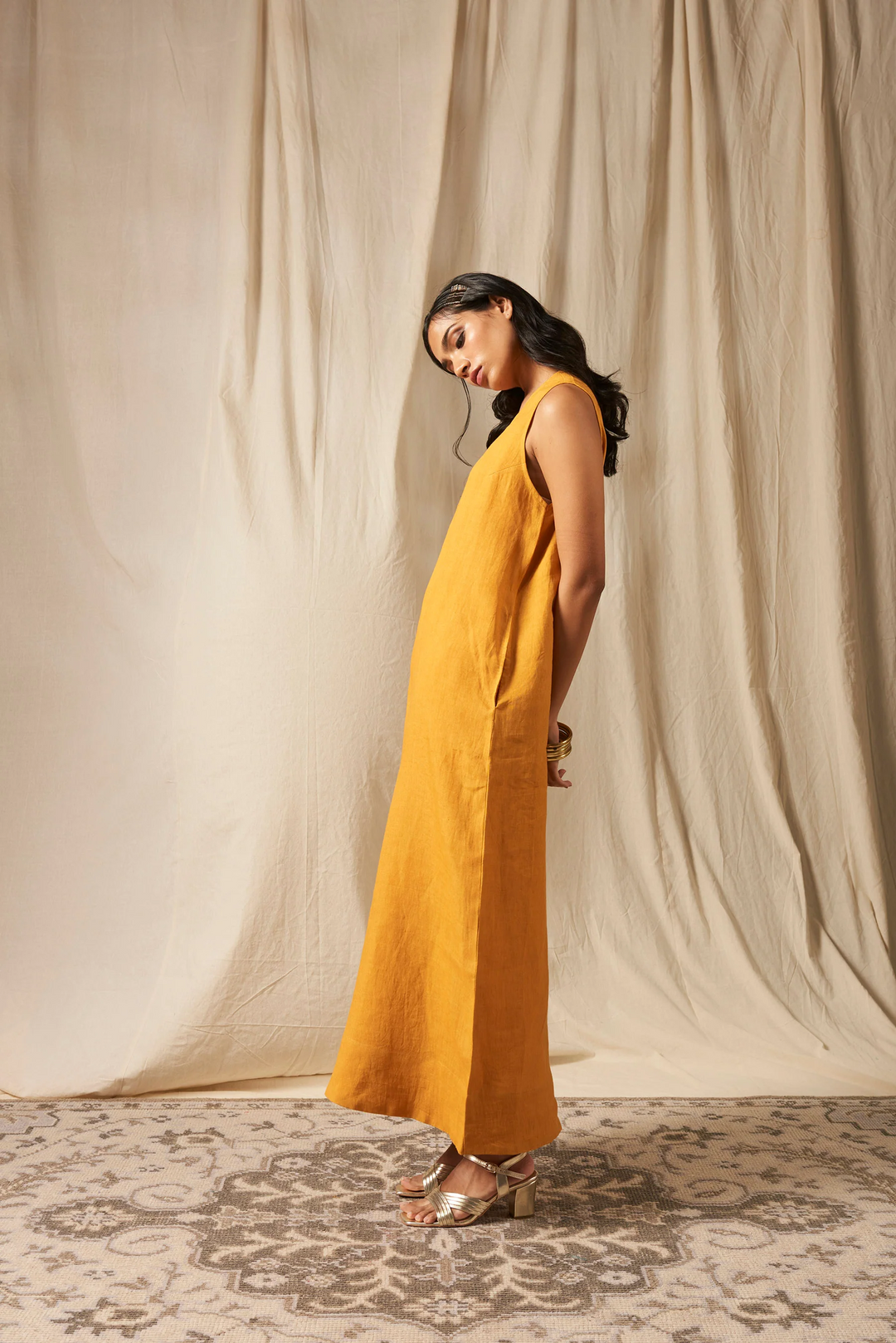 Linen Flared Jumpsuit