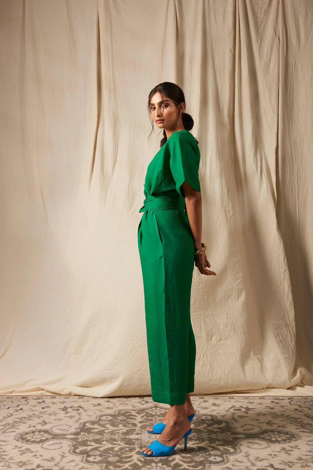 Panna Linen Wrapped Jumpsuit