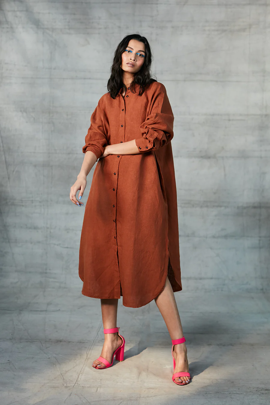 Linen Shirt Dress