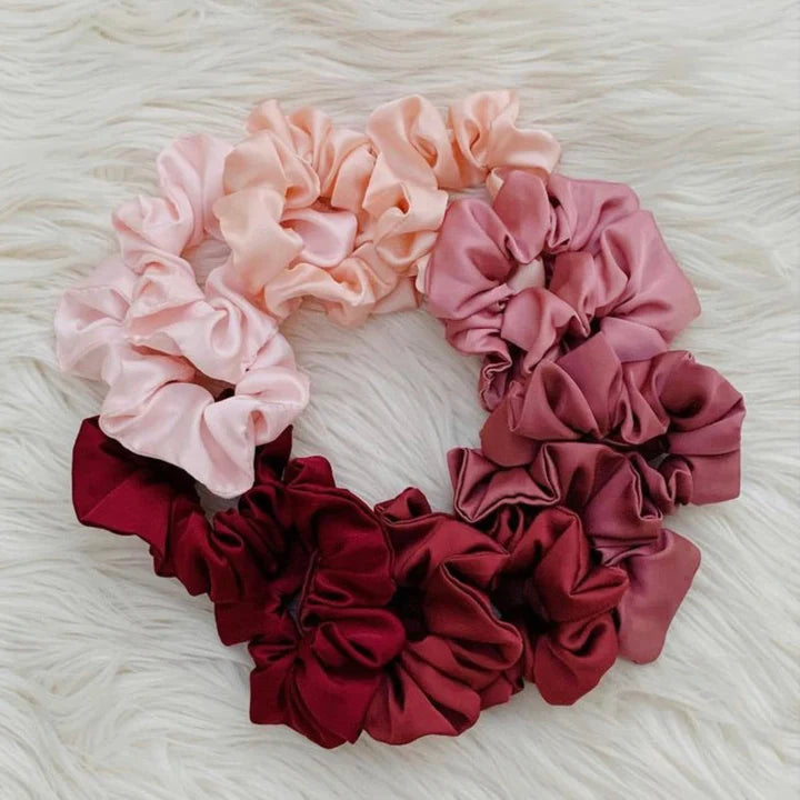 Curl Care Satin Hair Scrunchies Pack- Jumbo