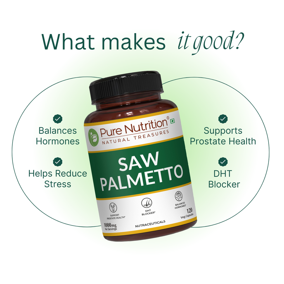 Saw Palmetto 10:1 Extract 1000mg | Supports Men&