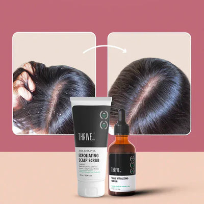 ThriveCo Scalp Kit with Scalp Vitalizing Serum and Scalp Exfoliating Scrub