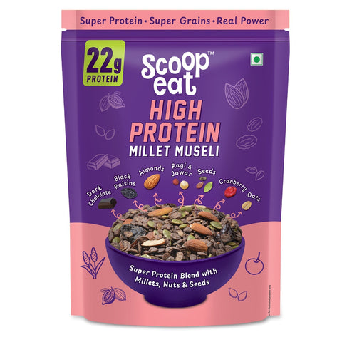 Scoopeat 22gm High Soy Protein Muesli Pack of 2- 250gm + 750gm