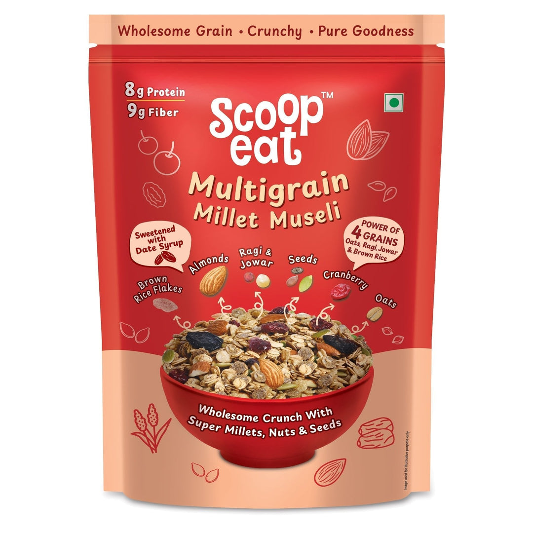 Scoopeat Multigrain Muesli Pack of 2 - 250gm +750gm - Suspire