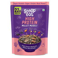 Scoopeat Pack of 2 - 22gm High Soy Protein Muesli- 750gm + 750gm