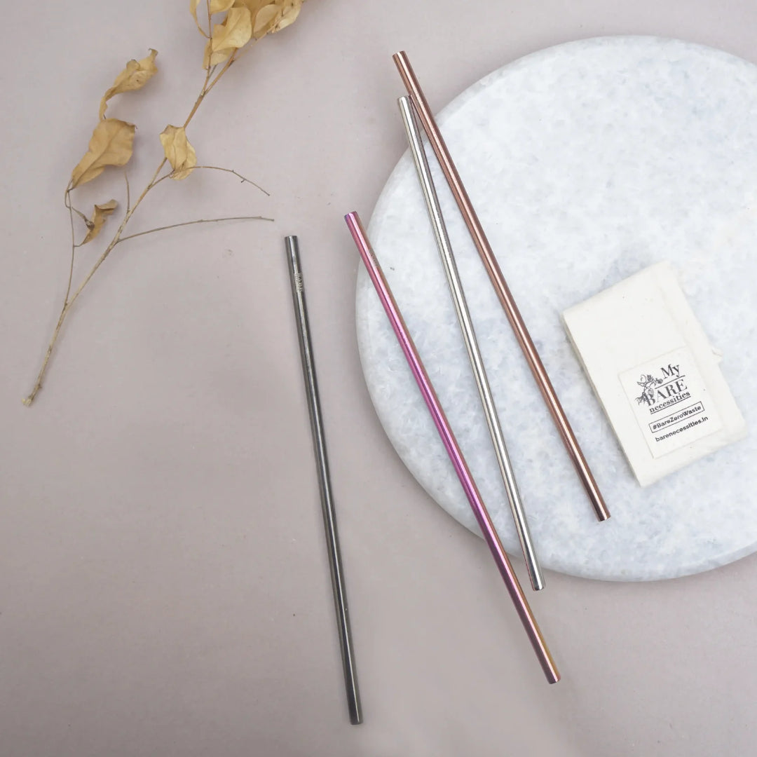 Bare Necessities Family Straw Kit [4 reusable straws]