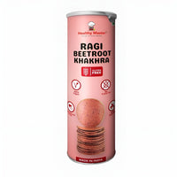Healthy Master Roasted Ragi Beetroot Khakhra 100 g | Healthy & Crunchy Snack | Coin Khakra