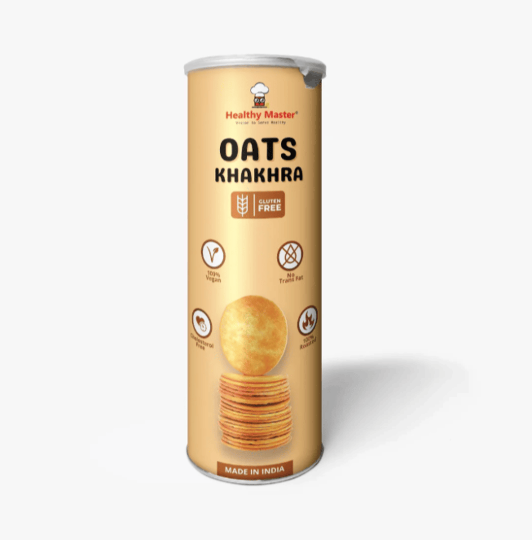 Healthy Master Roasted Oats Khakhra 100 g | Coin-Sized, Crispy & Healthy Snack