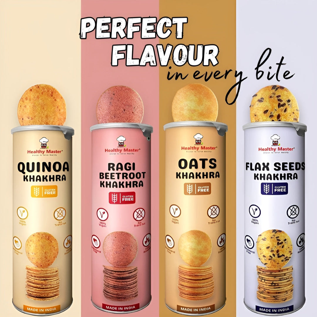 Healthy Master Roasted Oats Khakhra 100 g | Coin-Sized, Crispy & Healthy Snack