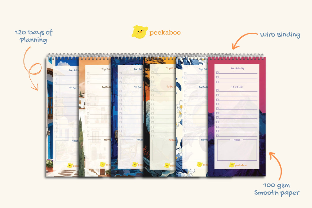 Peekaboo Annual Combo of 3 To-Do Planners