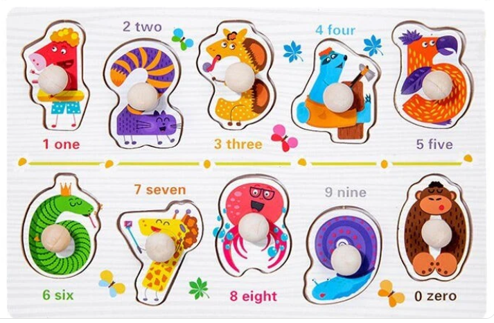 Wudly - Early Learning Small Knob Puzzle