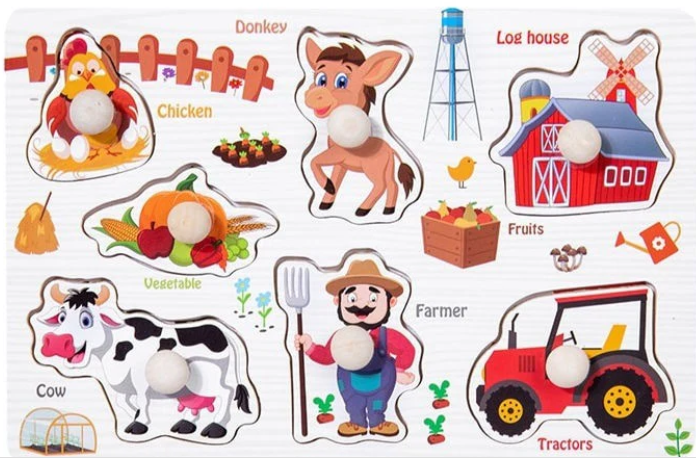 Wudly - Early Learning Small Knob Puzzle