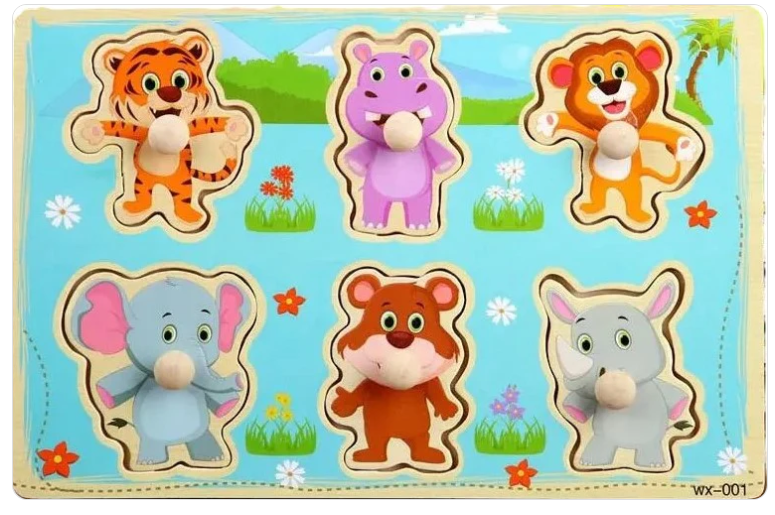 Wudly - Early Learning Small Knob Puzzle