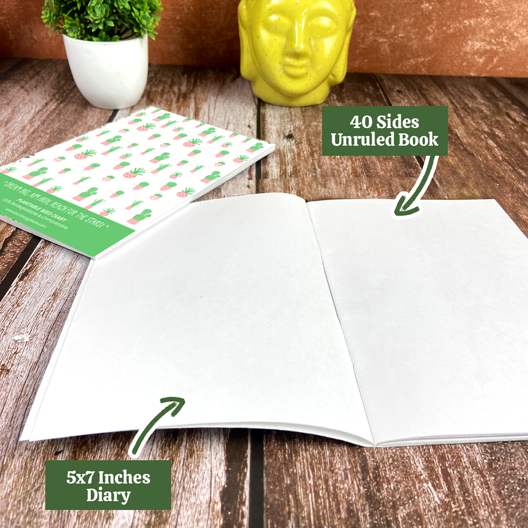 Bombay Greens Plantable Stationery - Cactus