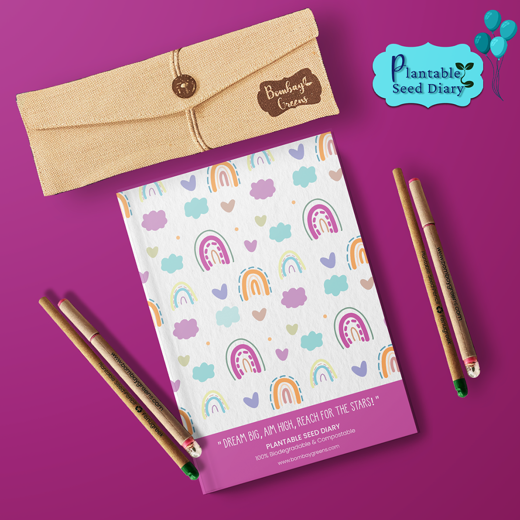 Bombay Greens Plantable Stationery - Rainbow