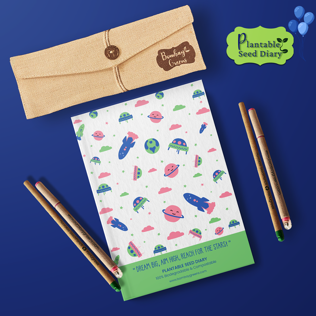 Bombay Greens Plantable Stationery - Space