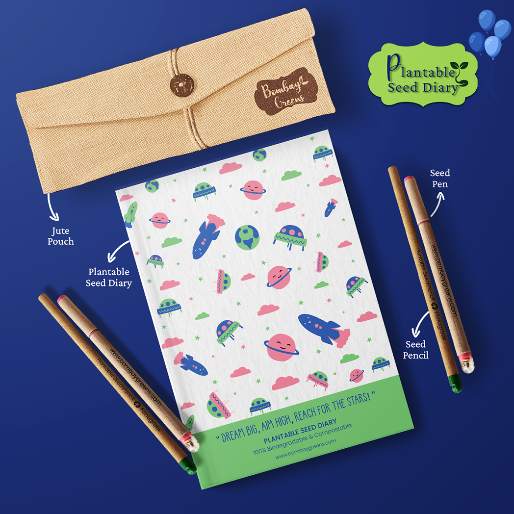Bombay Greens Plantable Stationery - Space