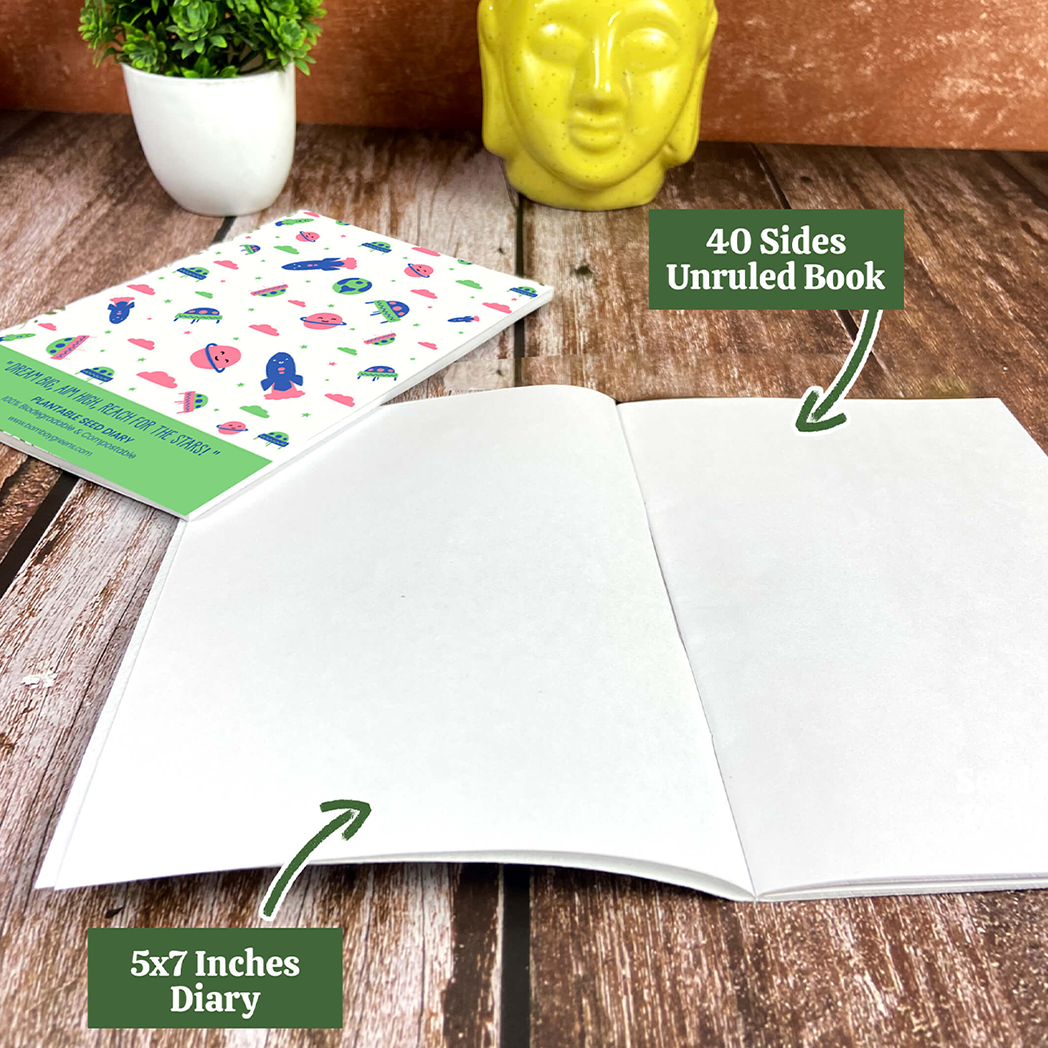 Bombay Greens Plantable Stationery - Space