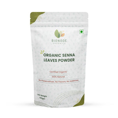 Bionode Organics Certified Organic Senna Leaves Powder | Ayurvedic Herbal Supplement To Support Digestive Function | Pack of 2