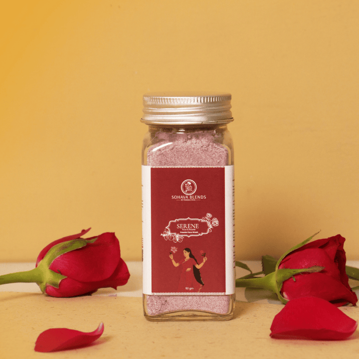 Serene: Rose & Roselle Powered Face Wash | 50 gms - Suspire